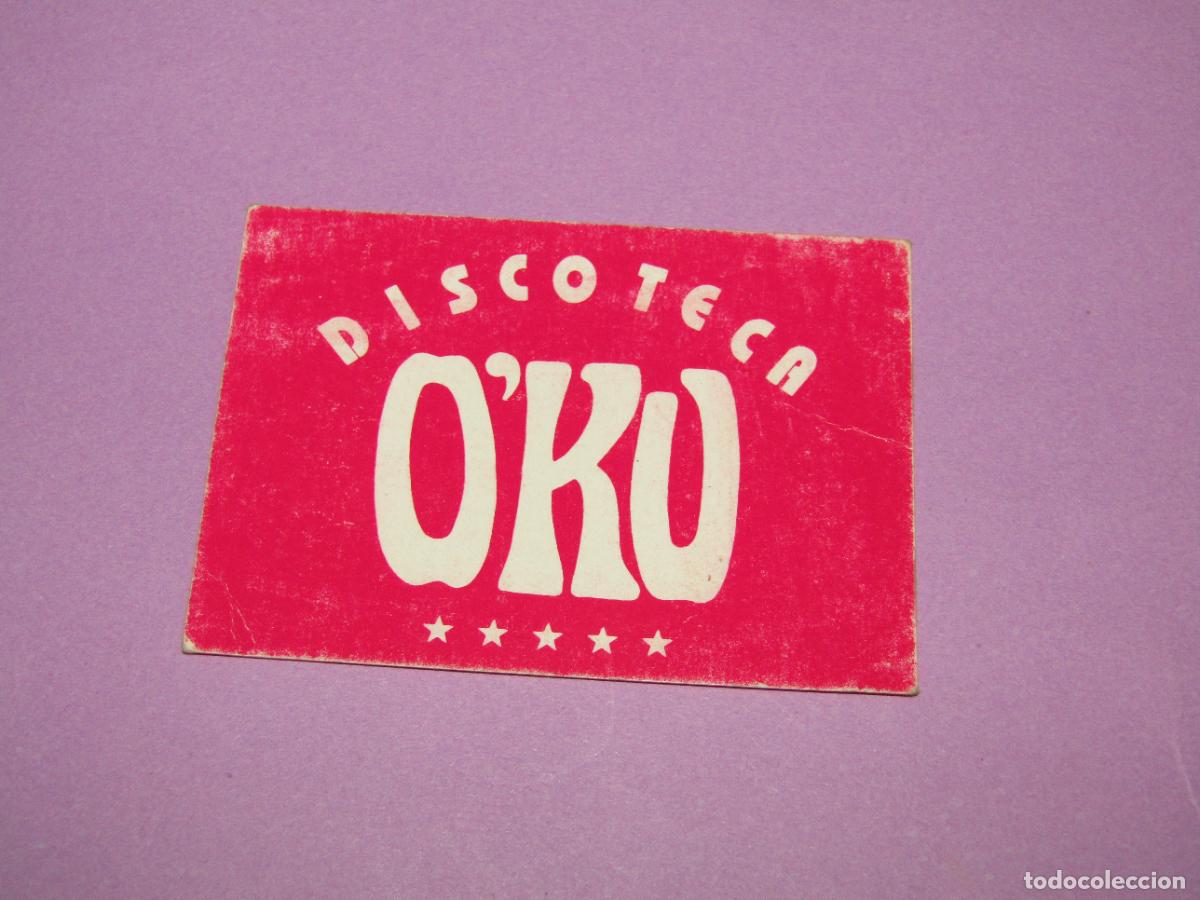 Etiquetas antiguas: Antigua Invitaci&oacute;n FLYER Entrada de la Discoteca O'KU de Playa San Juan - A&ntilde;o 1990s.