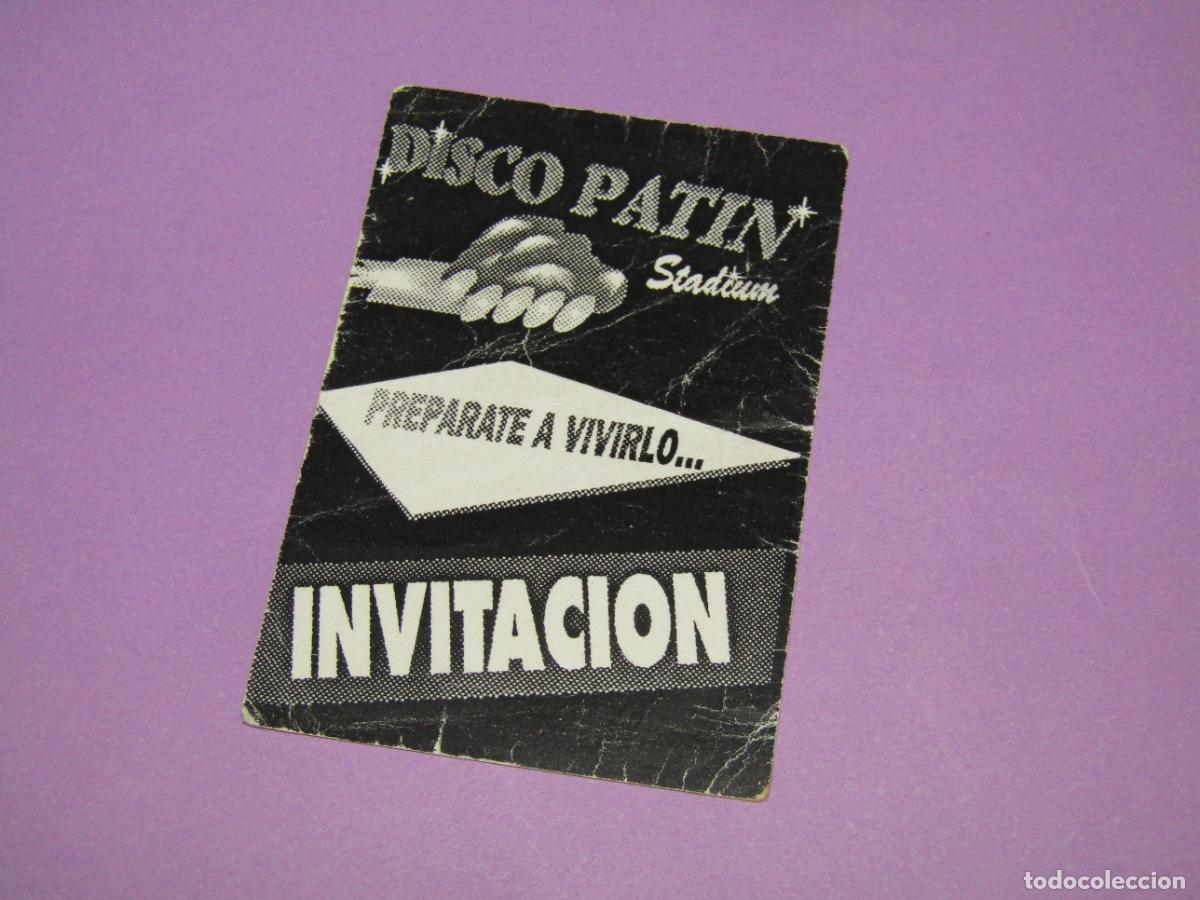 Etiquetas antiguas: Antigua Invitaci&oacute;n FLYER Entrada de la Discoteca DISCO PAT&Iacute;N STADIUM - A&ntilde;o 1990s.