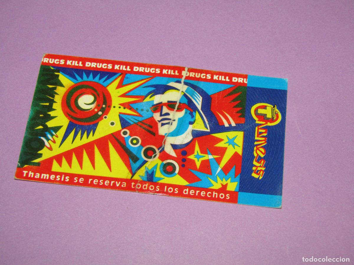 Etiquetas antiguas: Antigua Invitaci&oacute;n FLYER Entrada de la Discoteca THAMESIS de REDOVAN - A&ntilde;o 1990s.
