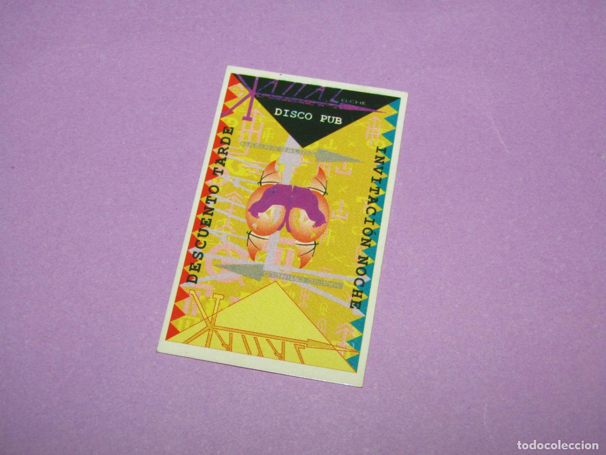 Etiquetas antiguas: Antigua Invitaci&oacute;n FLYER Entrada de la Discoteca KANAL de ELCHE - A&ntilde;o 1990s.