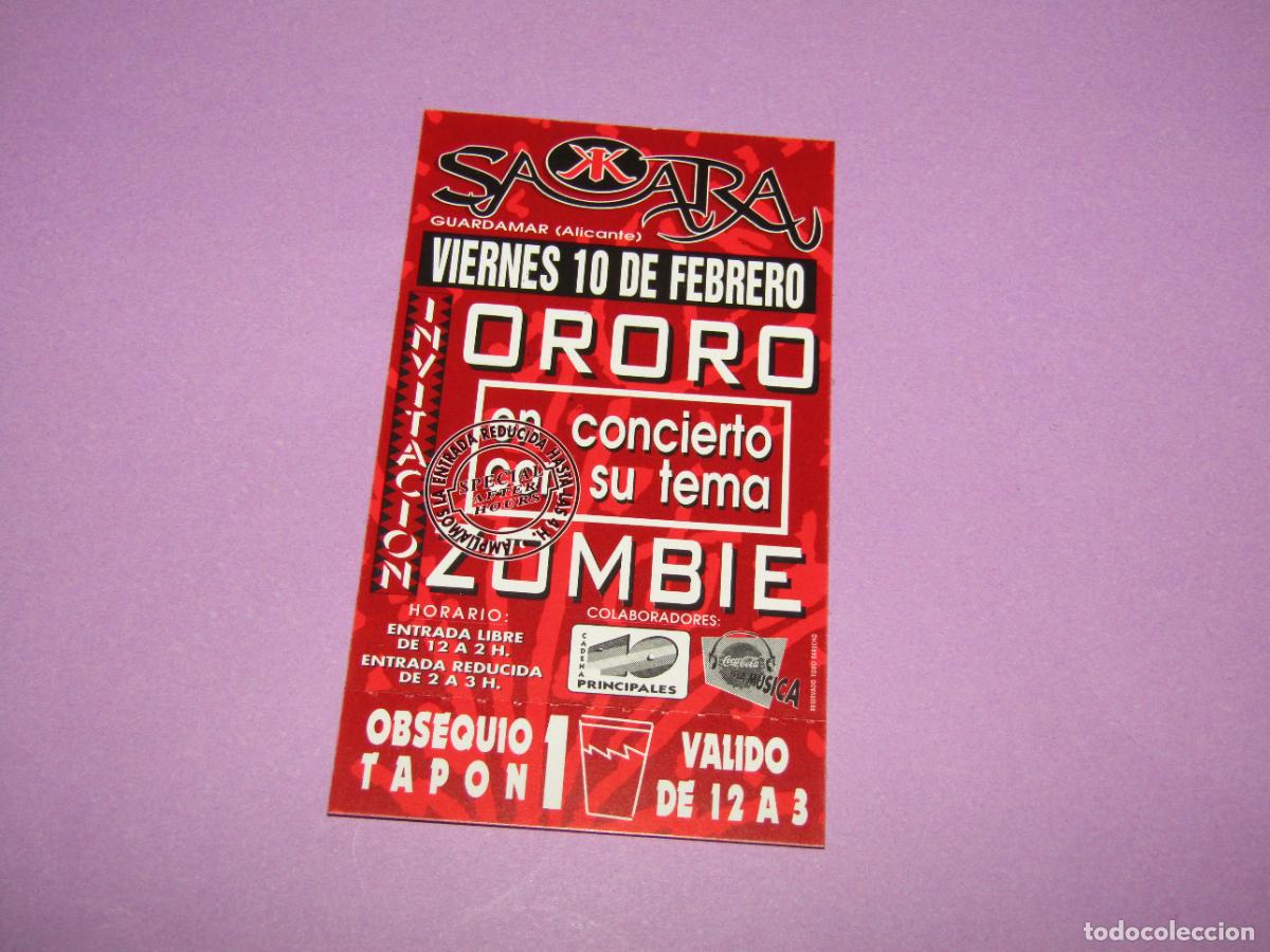 Etiquetas antiguas: Antigua Invitaci&oacute;n FLYER Entrada de la Discoteca SAKKARA de GUARDAMAR Alicante A&ntilde;o 1990s.