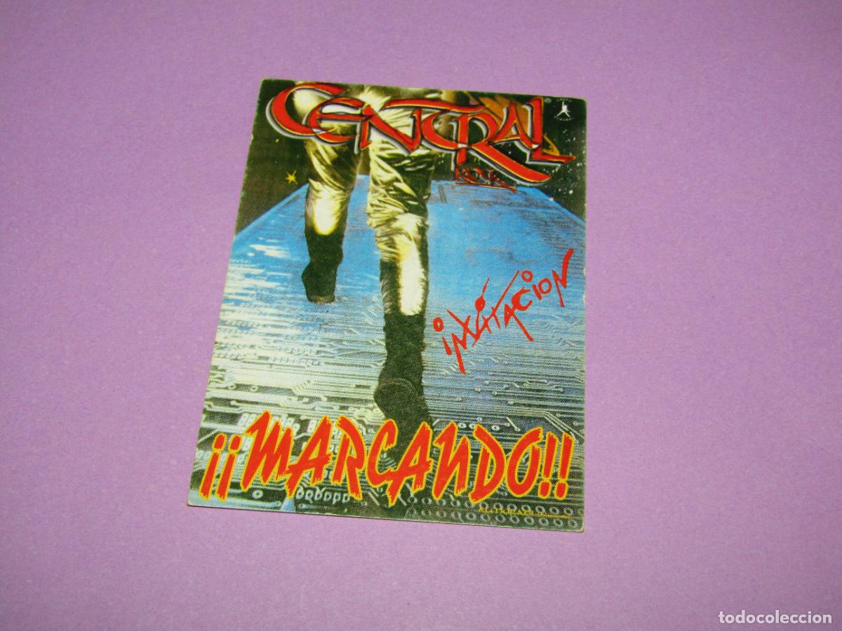 Etiquetas antiguas: Antigua Invitaci&oacute;n FLYER Entrada de la Discoteca CENTRAL ROCK de ALMORAD&Iacute; - A&ntilde;o 1990s.