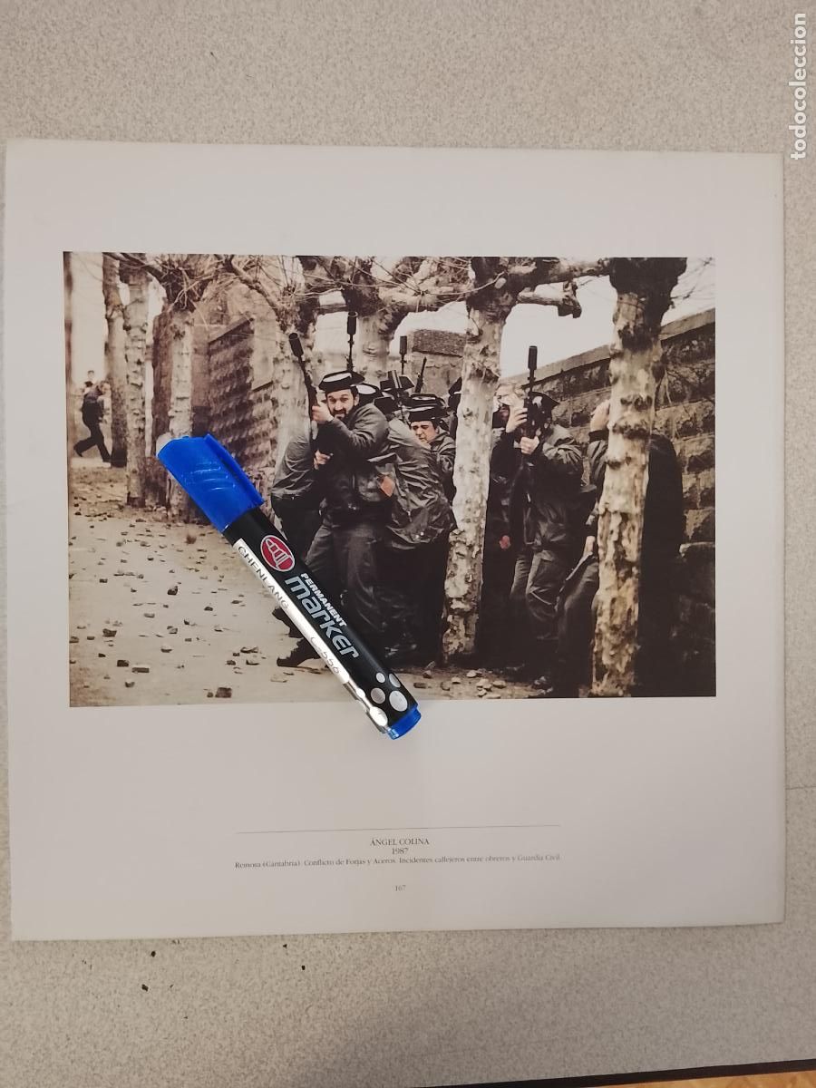 Etiquetas antiguas: foto - lamina 1987 RINOSA CANTABRIA CONFLICTO DE FORJAS Y ACEROS . OBREROS Y GUARDIA CIVIL