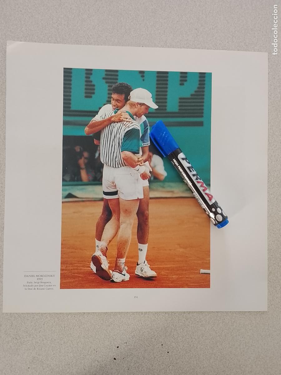 Etiquetas antiguas: foto - lamina 1993 DEPOTES TENIS SERGI BRUGUERA FELICITADO POR JIM COURIER FINAL ROLAND GARROS