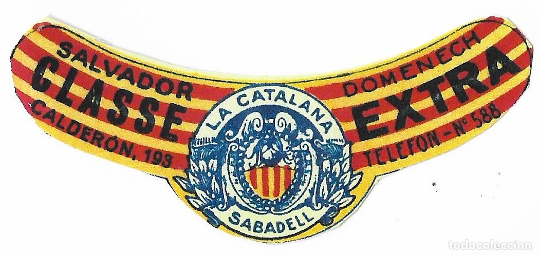 Etiquetas antiguas: COLLARIN GASEOSA ** LA CATALANA - SABADELL **