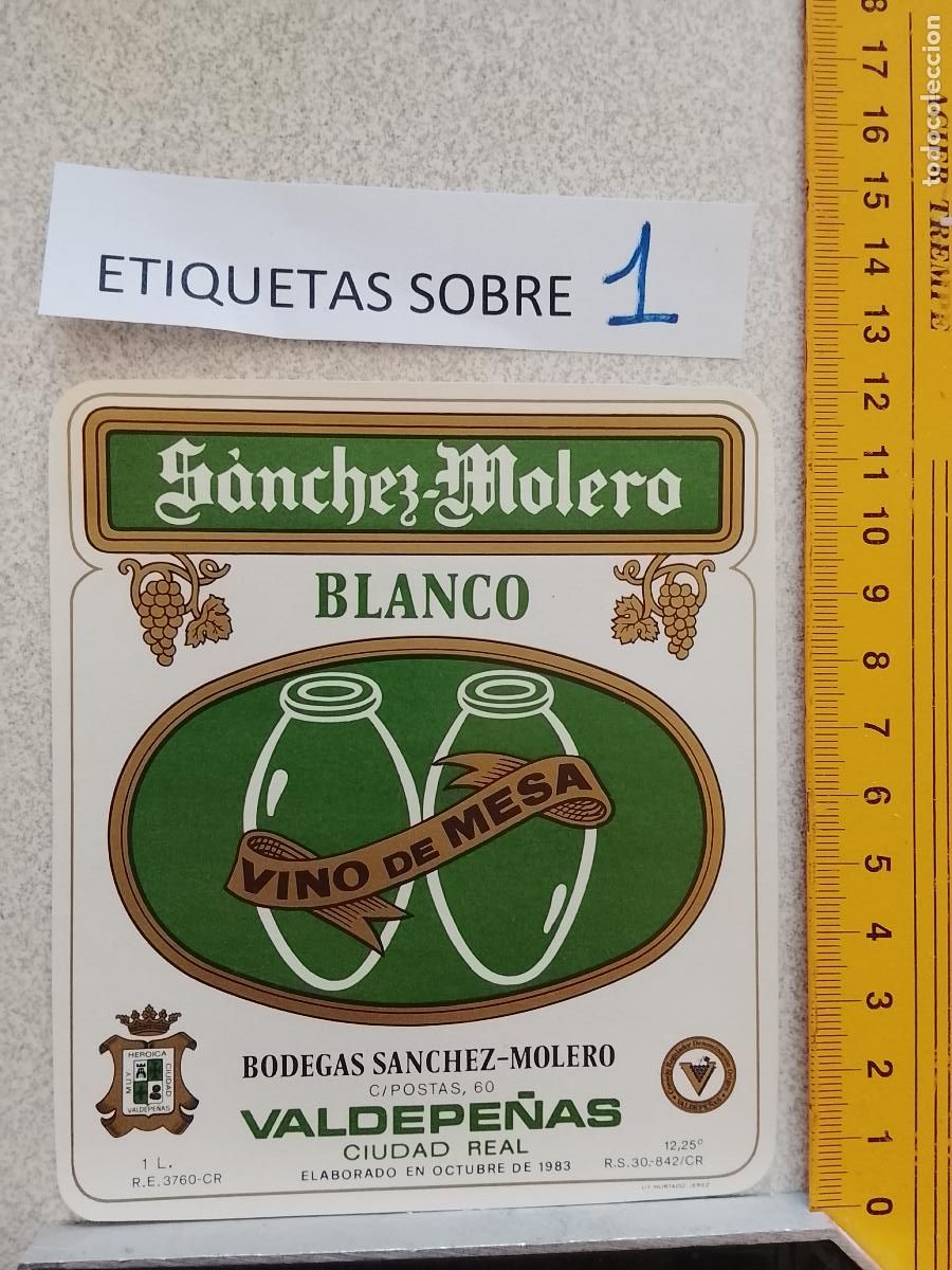 Etiquetas antiguas: HAGA SU OFERTA - ANTIGUA ETIQUETA DE VINOS DE JEREZ LICOR ETC OFERTAS POR LOTES MUCHAS EN MI PERFIL