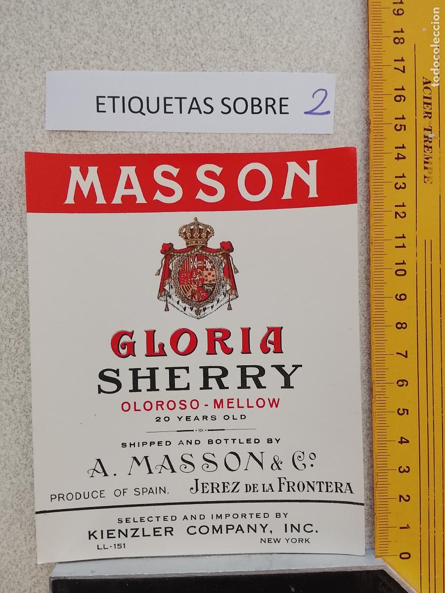 Etiquetas antiguas: HAGA SU OFERTA - ANTIGUA ETIQUETA DE VINOS DE JEREZ LICOR ETC OFERTAS POR LOTES MUCHAS EN MI PERFIL