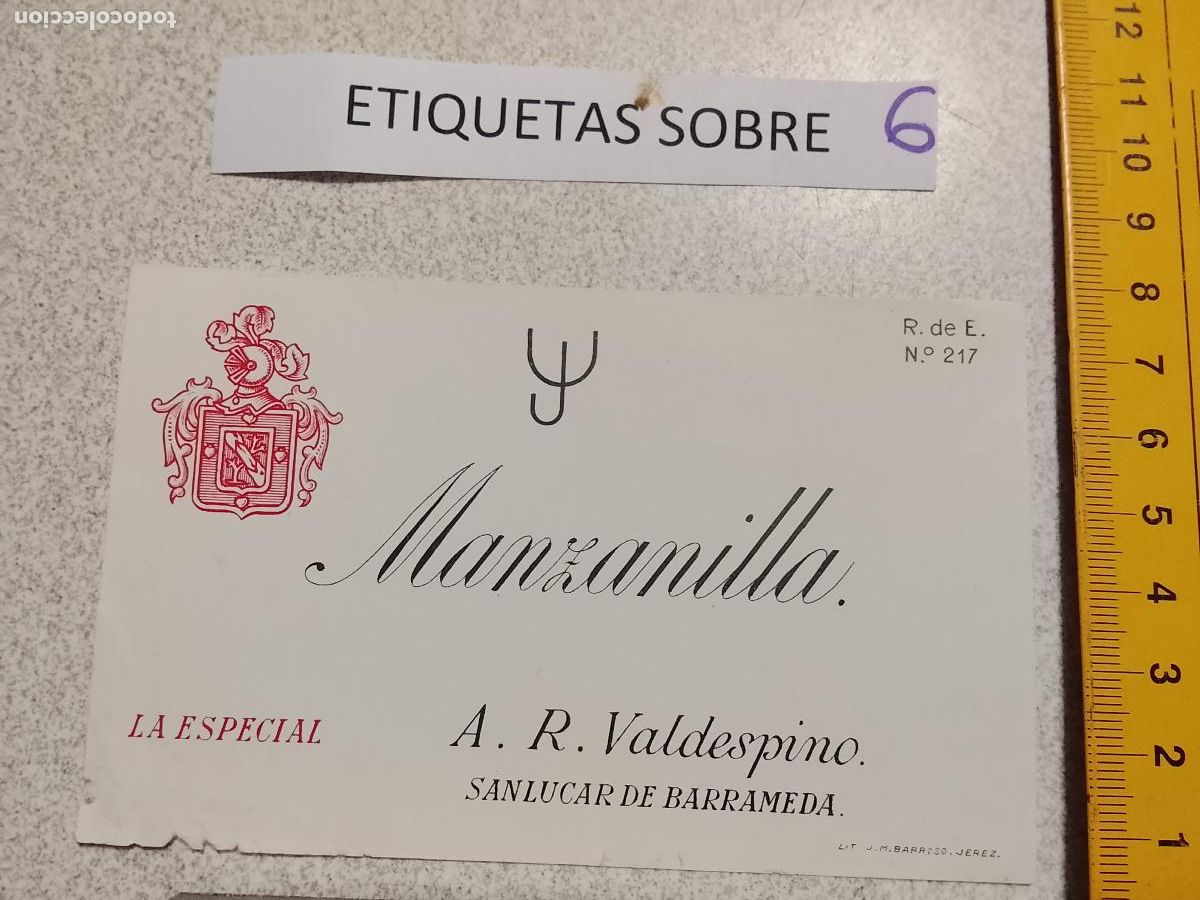Old Labels: HAGA SU OFERTA - ANTIGUA ETIQUETA DE VINOS DE JEREZ LICOR ETC OFERTAS POR LOTES MUCHAS EN MI PERFIL