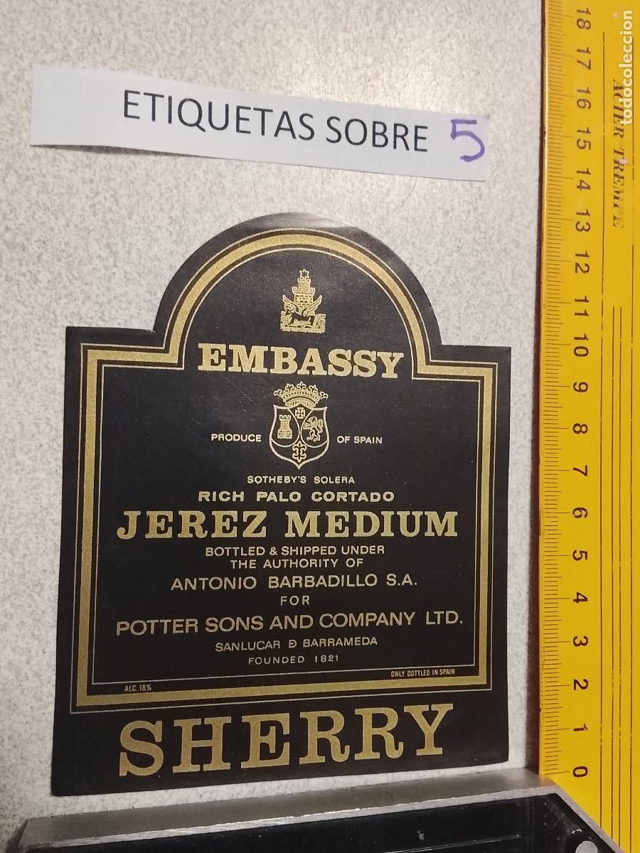 &Eacute;tiquettes anciennes: HAGA SU OFERTA - ANTIGUA ETIQUETA DE VINOS DE JEREZ LICOR ETC OFERTAS POR LOTES MUCHAS EN MI PERFIL