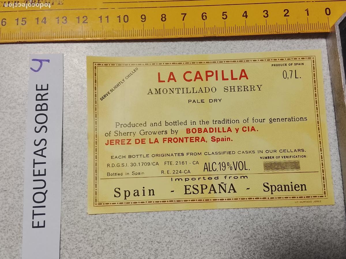 Etiquetas antiguas: HAGA SU OFERTA - ANTIGUA ETIQUETA DE VINOS DE JEREZ LICOR ETC OFERTAS POR LOTES MUCHAS EN MI PERFIL