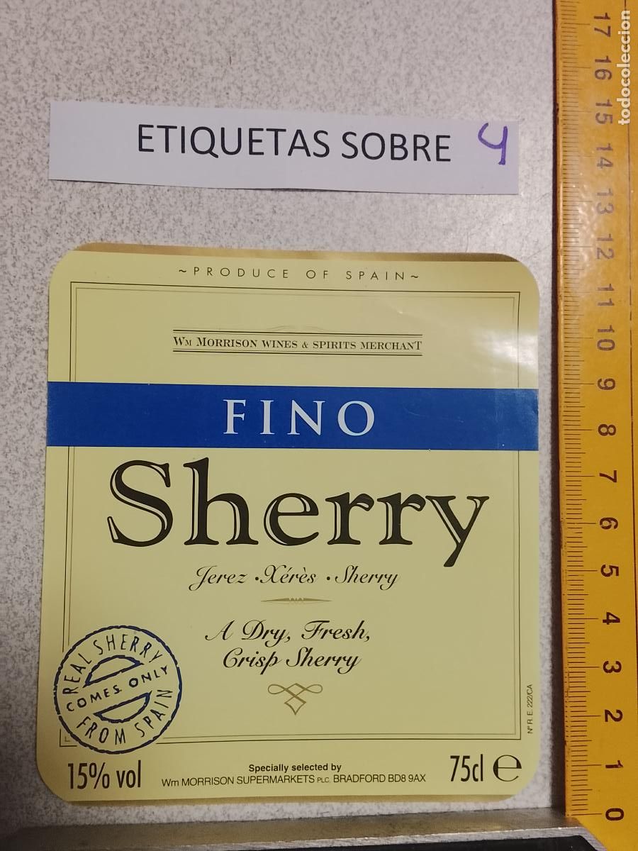 Etiquetas antiguas: HAGA SU OFERTA - ANTIGUA ETIQUETA DE VINOS DE JEREZ LICOR ETC OFERTAS POR LOTES MUCHAS EN MI PERFIL