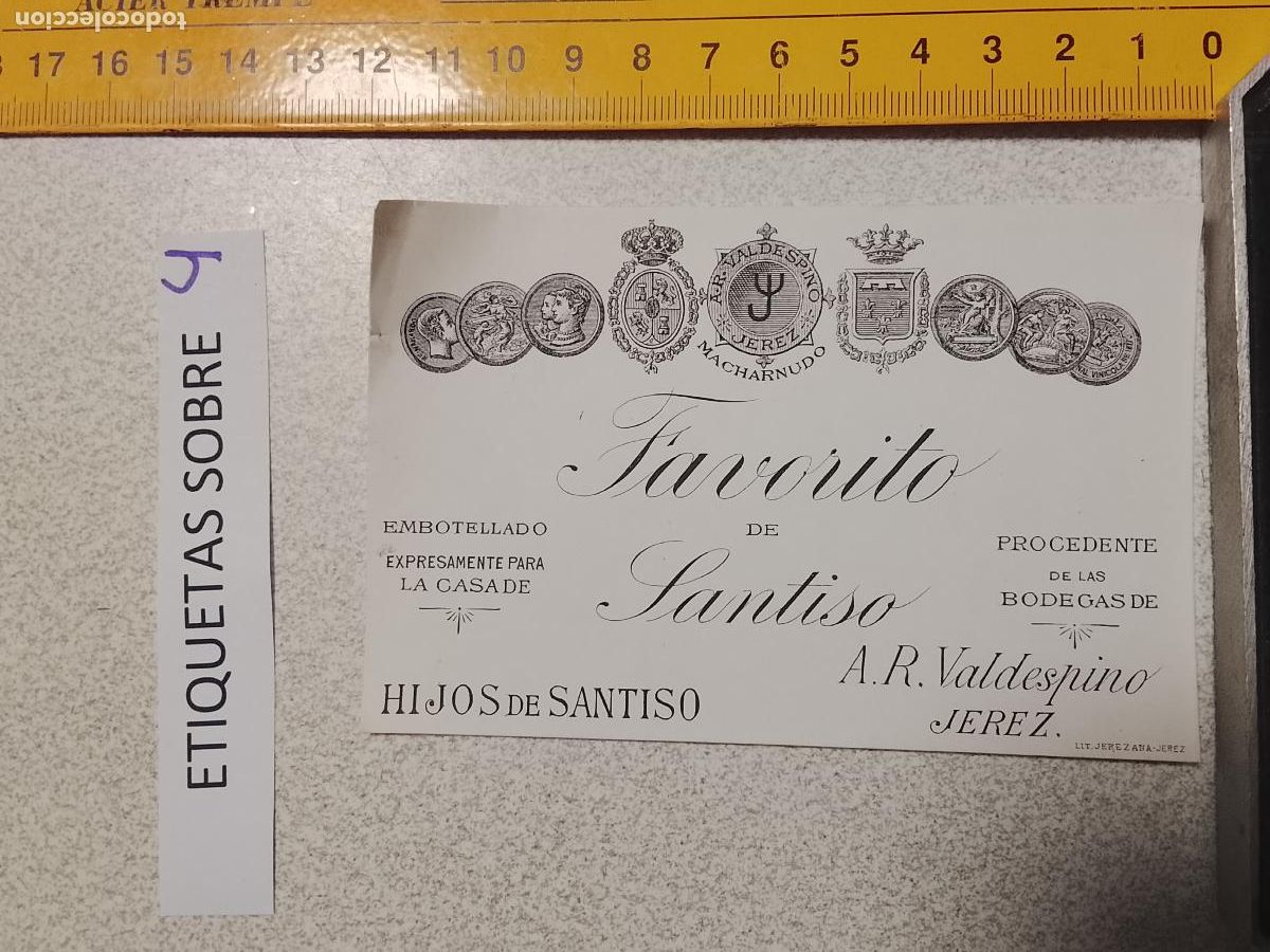 Etiquetas antiguas: HAGA SU OFERTA - ANTIGUA ETIQUETA DE VINOS DE JEREZ LICOR ETC OFERTAS POR LOTES MUCHAS EN MI PERFIL