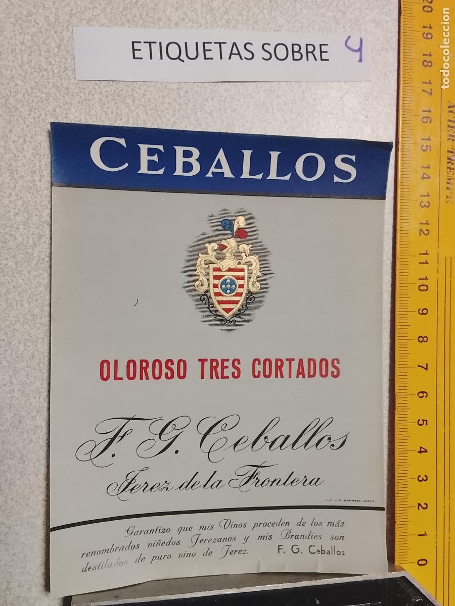 Etiquetas antiguas: HAGA SU OFERTA - ANTIGUA ETIQUETA DE VINOS DE JEREZ LICOR ETC OFERTAS POR LOTES MUCHAS EN MI PERFIL