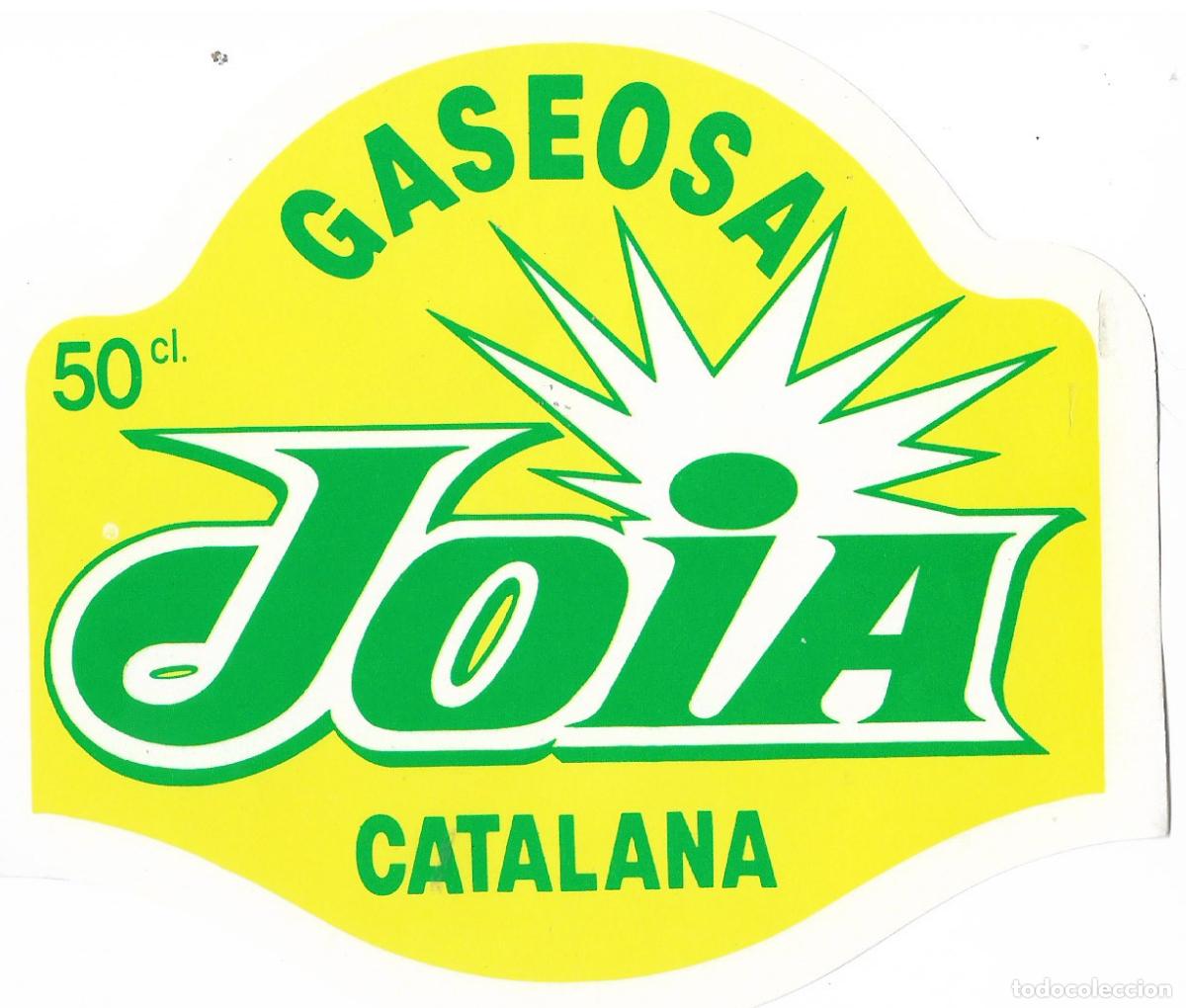 Etiquetas antiguas: GASEOSA JOIA CATALANA 50 cl -- CABALLE - MATARO ( EN CATALAN )