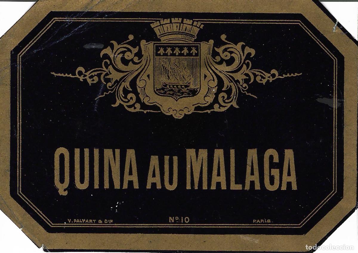Etiquetas antiguas: ETIQUETA *QUINA AU MALAGA*