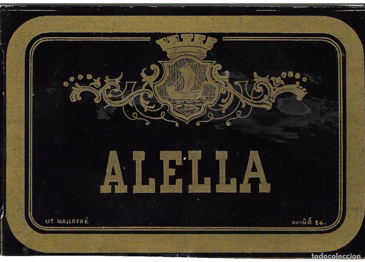 Etiquetas antiguas: ETIQUETA VINOS * ALELLA*
