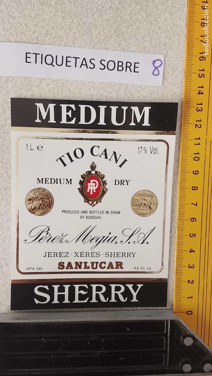 Etiquetas antiguas: HAGA SU OFERTA - ANTIGUA ETIQUETA DE VINOS DE JEREZ LICOR ETC OFERTAS POR LOTES MUCHAS EN MI PERFIL