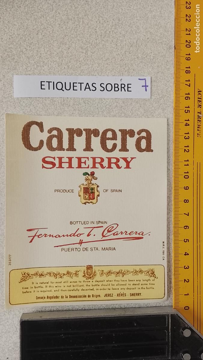 Etiquetas antiguas: HAGA SU OFERTA - ANTIGUA ETIQUETA DE VINOS DE JEREZ LICOR ETC OFERTAS POR LOTES MUCHAS EN MI PERFIL