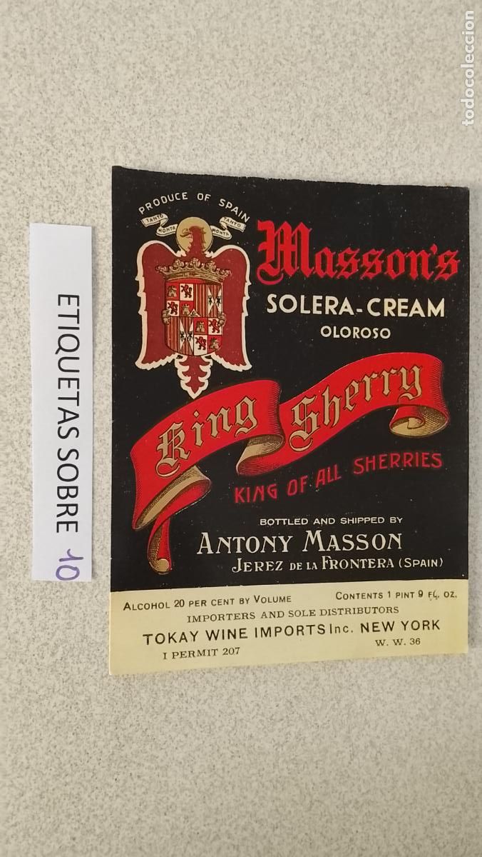 Etiquetas antiguas: HAGA SU OFERTA - ANTIGUA ETIQUETA DE VINOS DE JEREZ LICOR ETC OFERTAS POR LOTES MUCHAS EN MI PERFIL