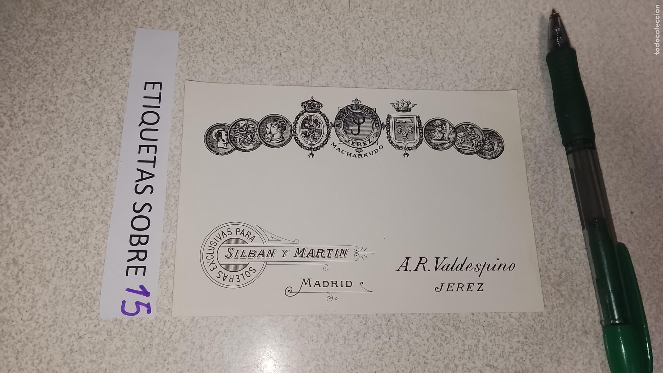 Etiquetas antiguas: HAGA SU OFERTA - ANTIGUA ETIQUETA DE VINOS DE JEREZ LICOR ETC OFERTAS POR LOTES MUCHAS EN MI PERFIL