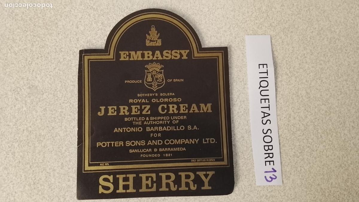 Etiquetas antiguas: HAGA SU OFERTA - ANTIGUA ETIQUETA DE VINOS DE JEREZ LICOR ETC OFERTAS POR LOTES MUCHAS EN MI PERFIL