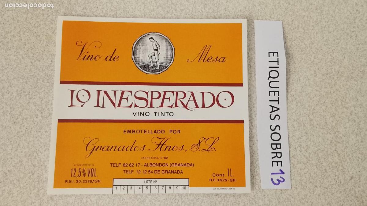 Old Labels: HAGA SU OFERTA - ANTIGUA ETIQUETA DE VINOS DE JEREZ LICOR ETC OFERTAS POR LOTES MUCHAS EN MI PERFIL