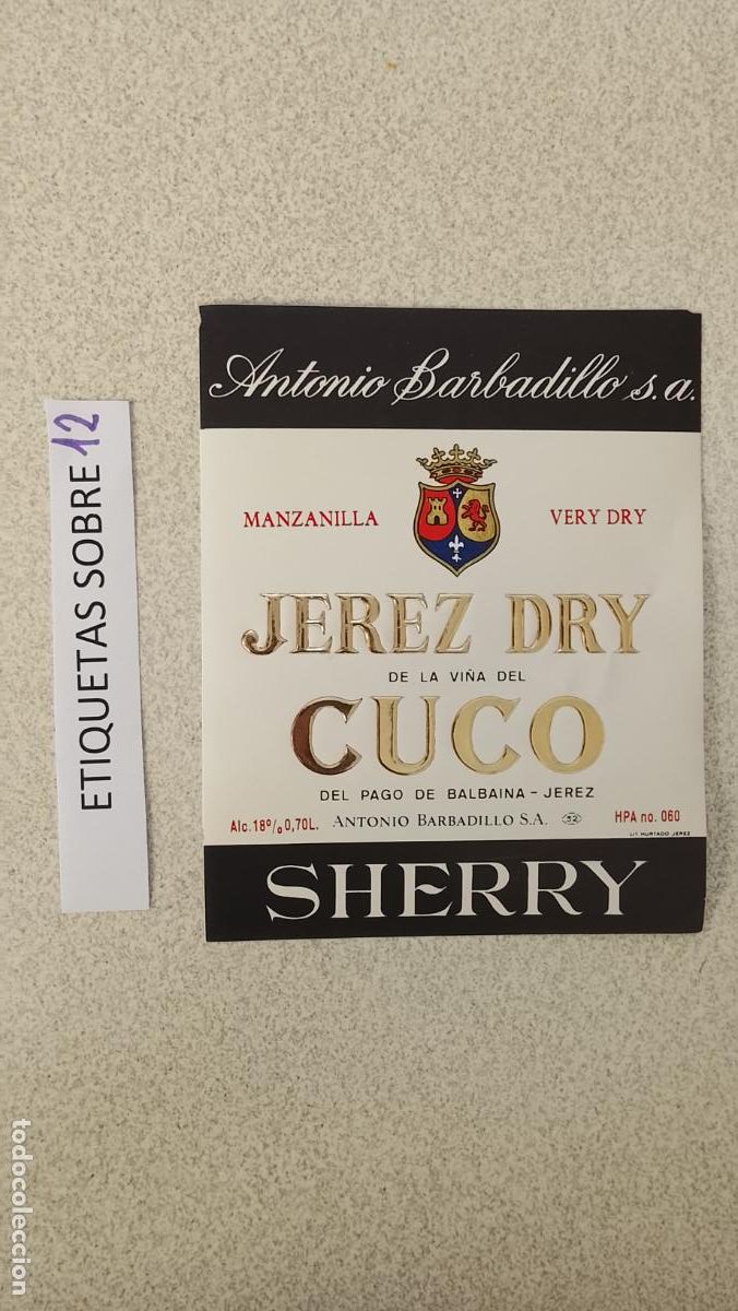 Etiquetas antiguas: HAGA SU OFERTA - ANTIGUA ETIQUETA DE VINOS DE JEREZ LICOR ETC OFERTAS POR LOTES MUCHAS EN MI PERFIL