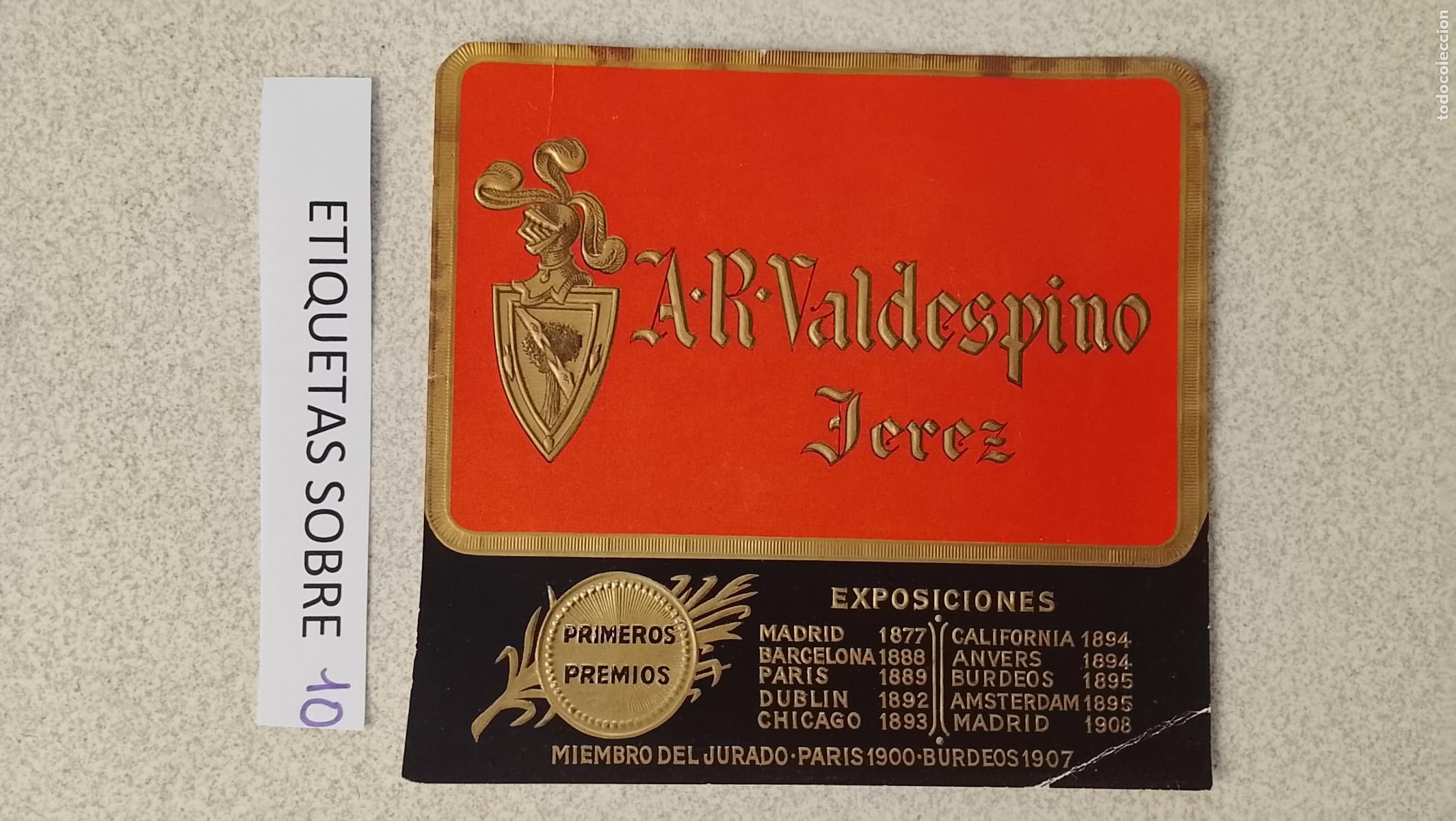 Etiquetas antiguas: HAGA SU OFERTA - ANTIGUA ETIQUETA DE VINOS DE JEREZ LICOR ETC OFERTAS POR LOTES MUCHAS EN MI PERFIL