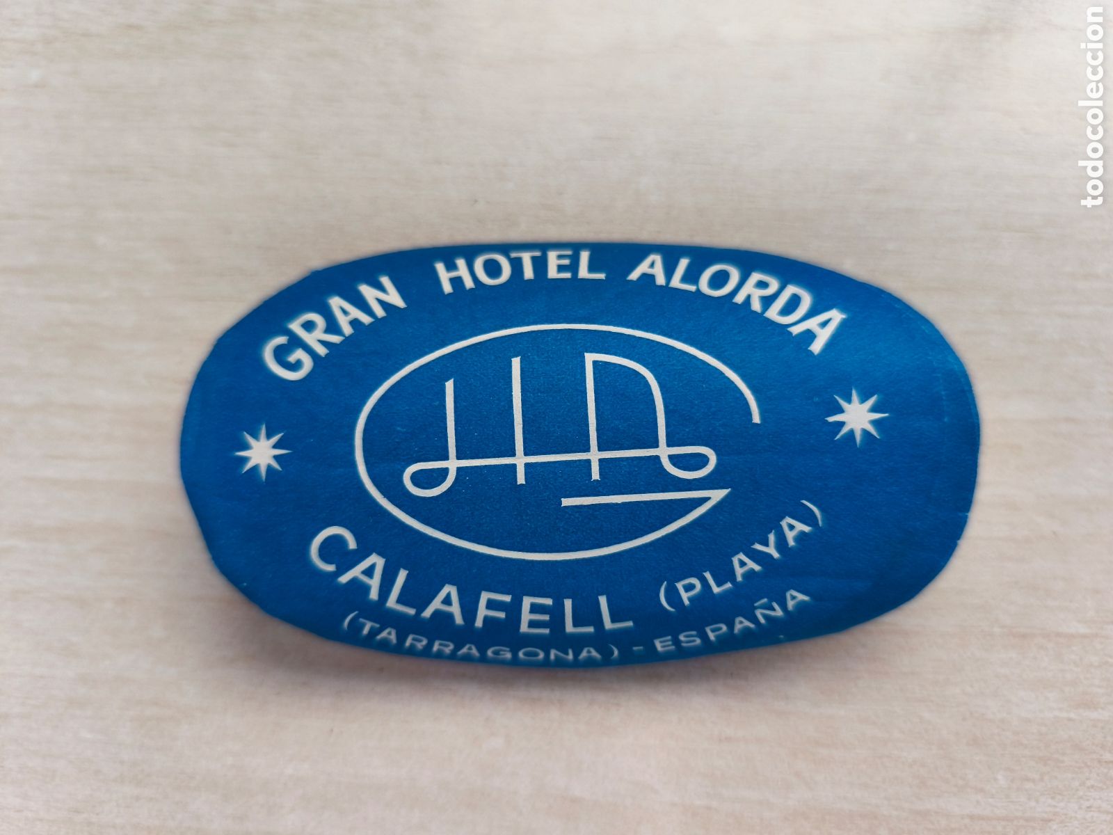 Etiquetas antiguas: ETIQUETA DE HOTEL - GRAN HOTEL ALORDA, CALAFELL ( TARRAGONA ) NUEVA SIN USO