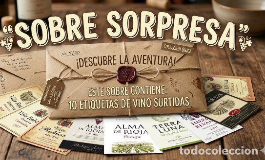 Etiquetas antiguas: Sobre sorpresa con diez etiquetas de vinos de cualquier provincia o localidad que ve el puerto C&aacute;diz