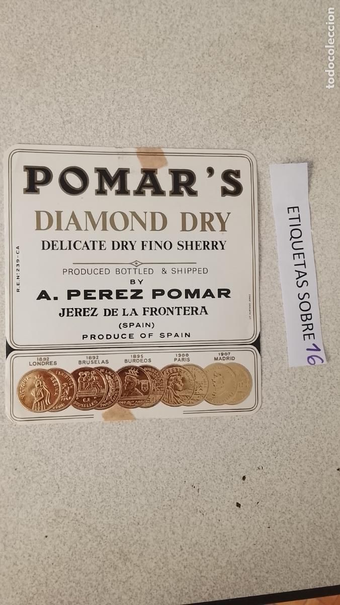 Etiquetas antiguas: HAGA SU OFERTA - ANTIGUA ETIQUETA DE VINOS DE JEREZ LICOR ETC OFERTAS POR LOTES MUCHAS EN MI PERFIL