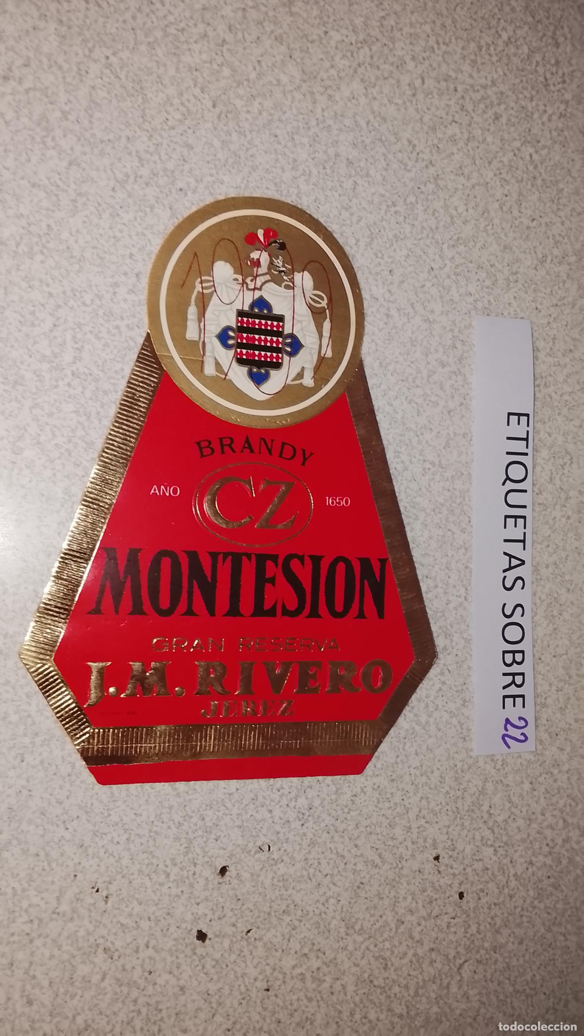 Etiquetas antiguas: HAGA SU OFERTA - ANTIGUA ETIQUETA DE VINO LICOR co&ntilde;ac manzanilla fino ETC MUCHAS EN MI PERFIL