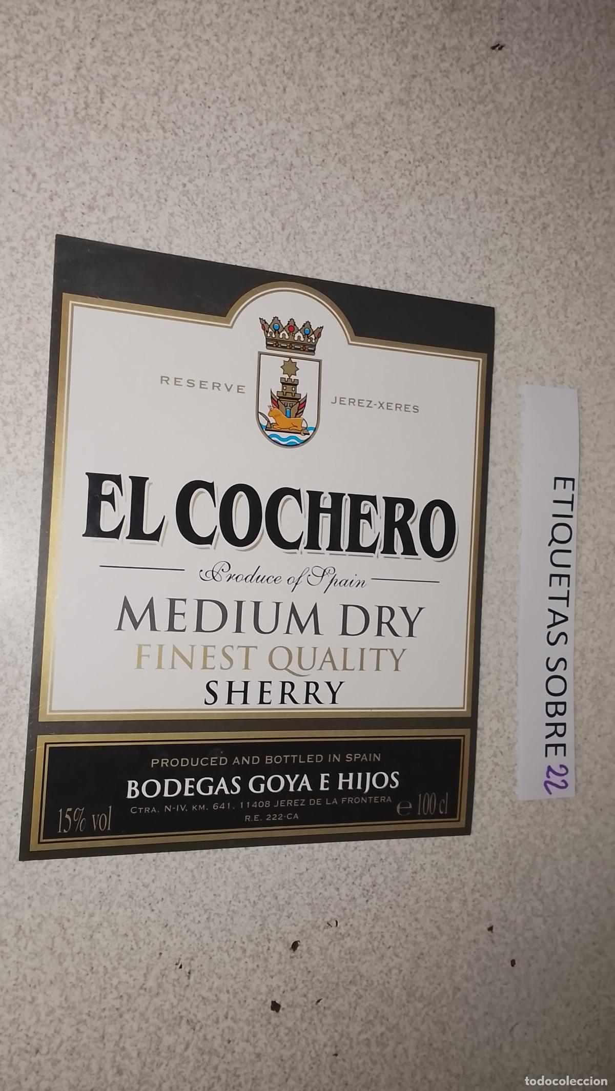 Etiquetas antiguas: HAGA SU OFERTA - ANTIGUA ETIQUETA DE VINO LICOR co&ntilde;ac manzanilla fino SANLUCAR JEREZ CADIZ EL PUERTO