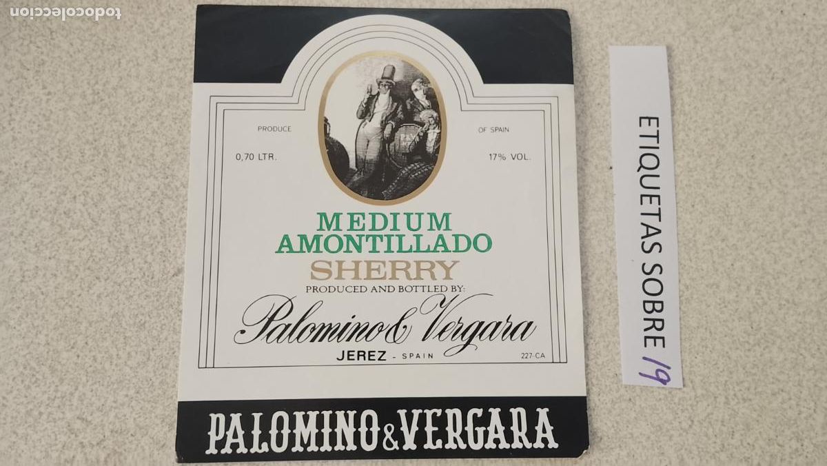 Etiquetas antiguas: HAGA SU OFERTA - ANTIGUA ETIQUETA DE VINO LICOR co&ntilde;ac manzanilla fino SANLUCAR JEREZ CADIZ EL PUERTO