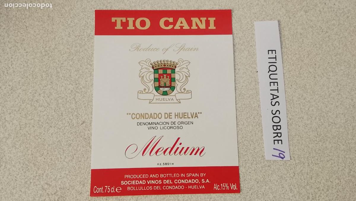 Etiquetas antiguas: HAGA SU OFERTA - ANTIGUA ETIQUETA DE VINO LICOR co&ntilde;ac manzanilla fino SANLUCAR JEREZ CADIZ EL PUERTO