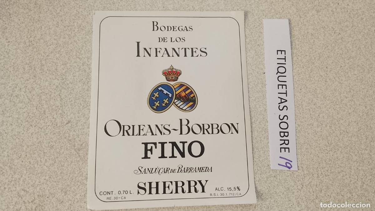 Etiquetas antiguas: HAGA SU OFERTA - ANTIGUA ETIQUETA DE VINO LICOR co&ntilde;ac manzanilla fino SANLUCAR JEREZ CADIZ EL PUERTO