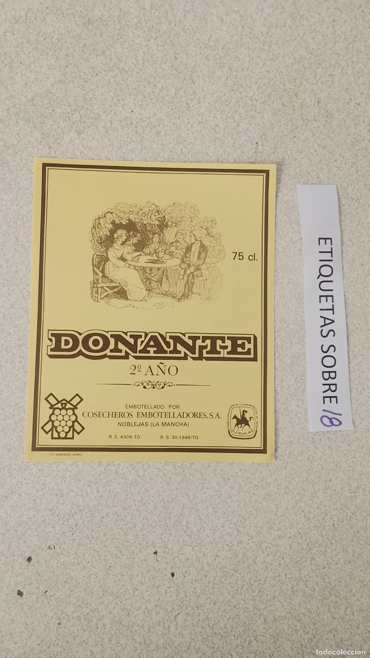 Etiquetas antiguas: HAGA SU OFERTA - ANTIGUA ETIQUETA DE VINO LICOR co&ntilde;ac manzanilla fino SANLUCAR JEREZ CADIZ EL PUERTO