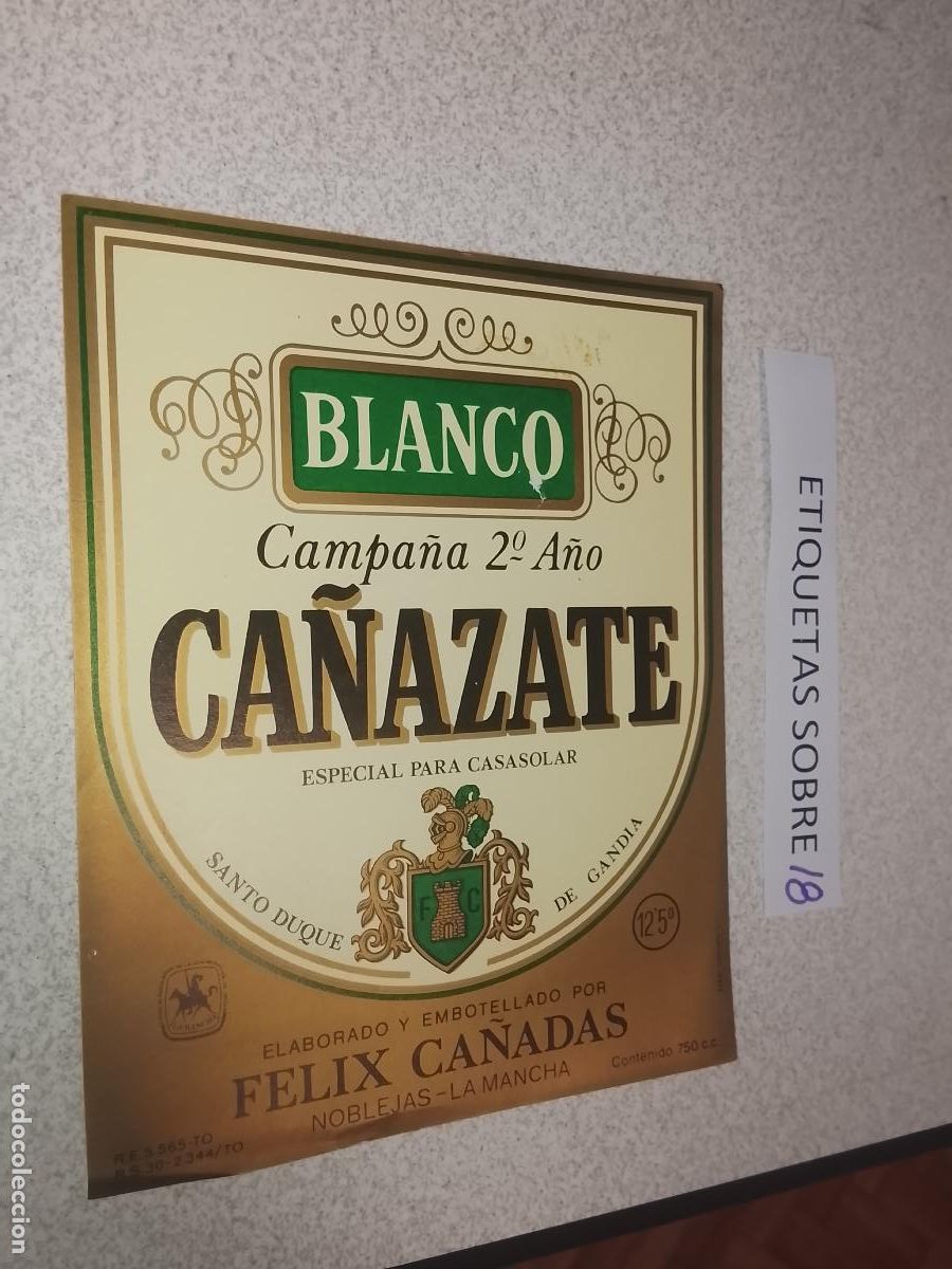 Old Labels: HAGA SU OFERTA - ANTIGUA ETIQUETA DE VINO LICOR co&ntilde;ac manzanilla fino SANLUCAR JEREZ CADIZ EL PUERTO