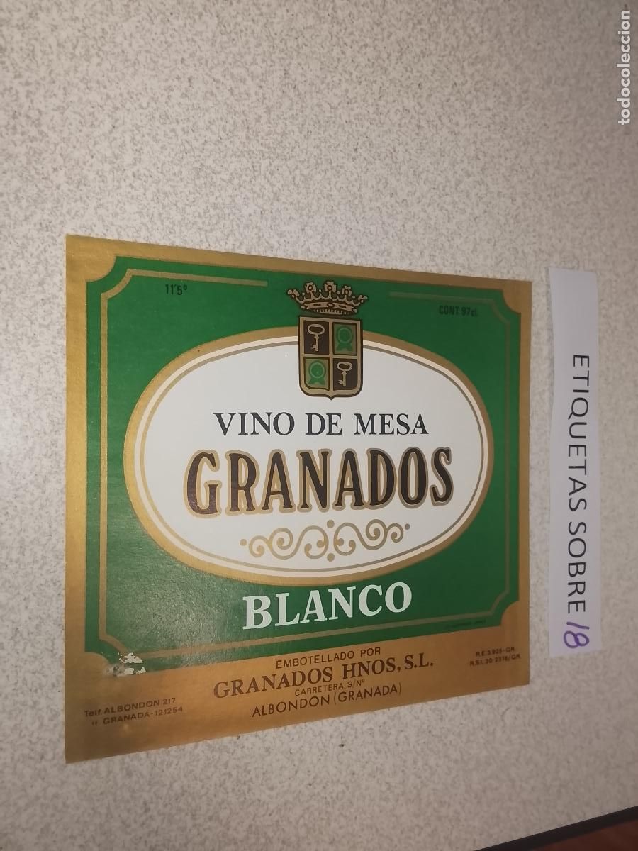 Old Labels: HAGA SU OFERTA - ANTIGUA ETIQUETA DE VINO LICOR co&ntilde;ac manzanilla fino SANLUCAR JEREZ CADIZ EL PUERTO