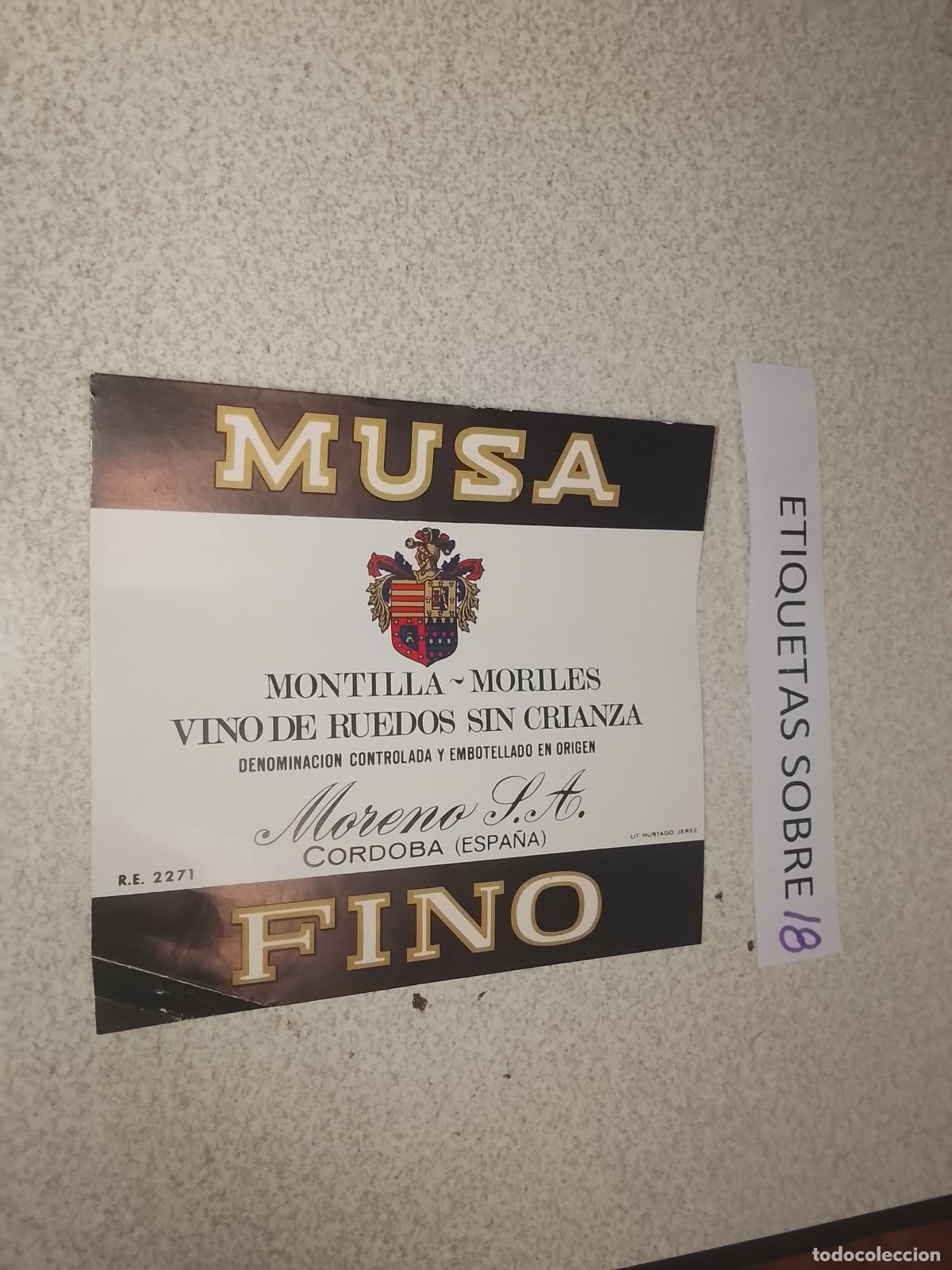 Old Labels: HAGA SU OFERTA - ANTIGUA ETIQUETA DE VINO LICOR co&ntilde;ac manzanilla fino SANLUCAR JEREZ CADIZ EL PUERTO