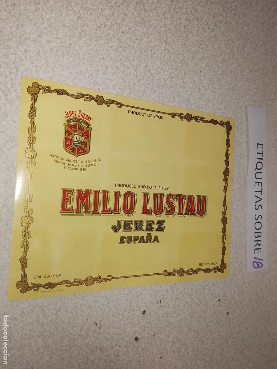 Etiquetas antiguas: HAGA SU OFERTA - ANTIGUA ETIQUETA DE VINO LICOR co&ntilde;ac manzanilla fino SANLUCAR JEREZ CADIZ EL PUERTO