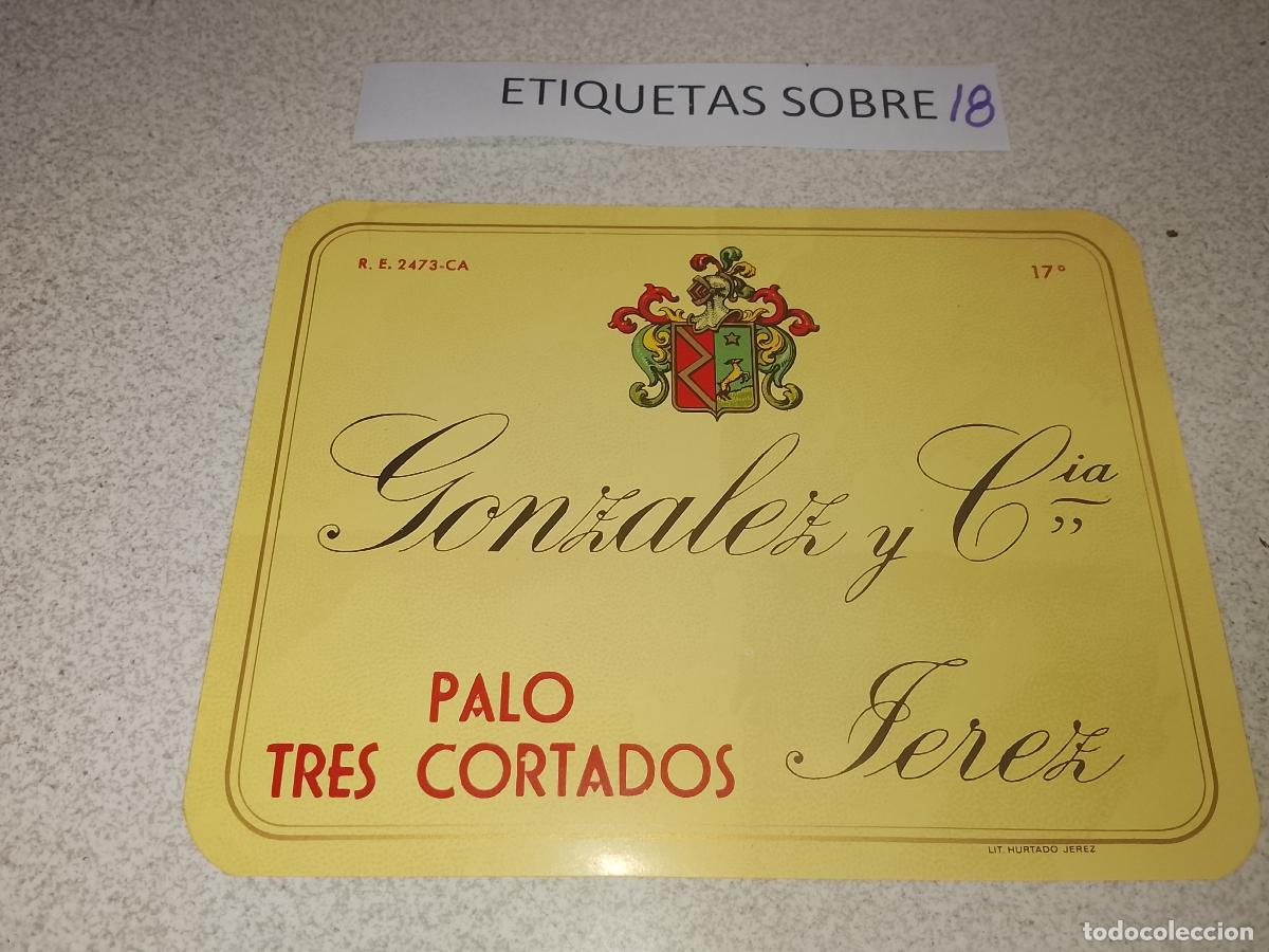Old Labels: HAGA SU OFERTA - ANTIGUA ETIQUETA DE VINO LICOR co&ntilde;ac manzanilla fino SANLUCAR JEREZ CADIZ EL PUERTO