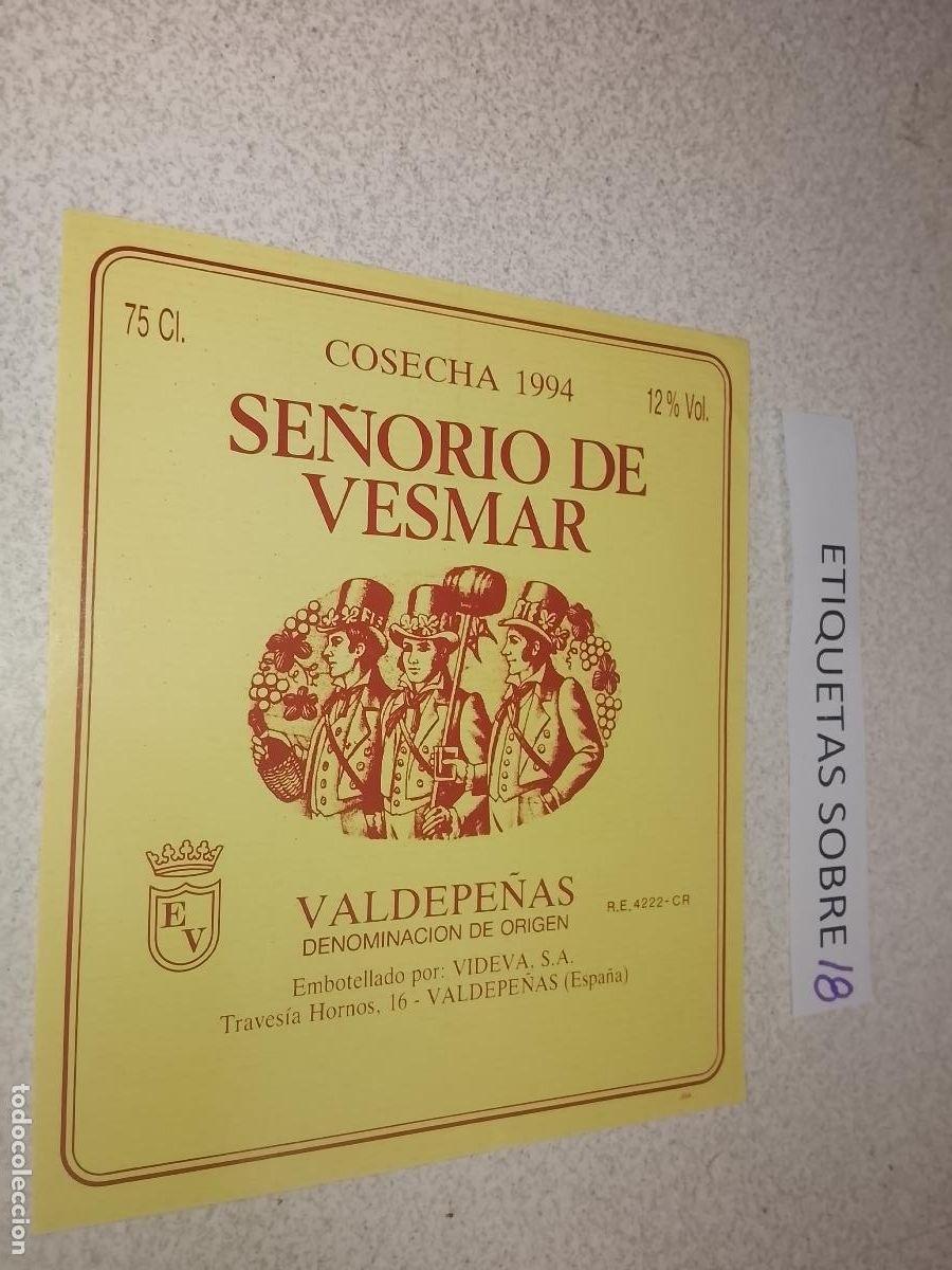 Old Labels: HAGA SU OFERTA - ANTIGUA ETIQUETA DE VINO LICOR co&ntilde;ac manzanilla fino SANLUCAR JEREZ CADIZ EL PUERTO