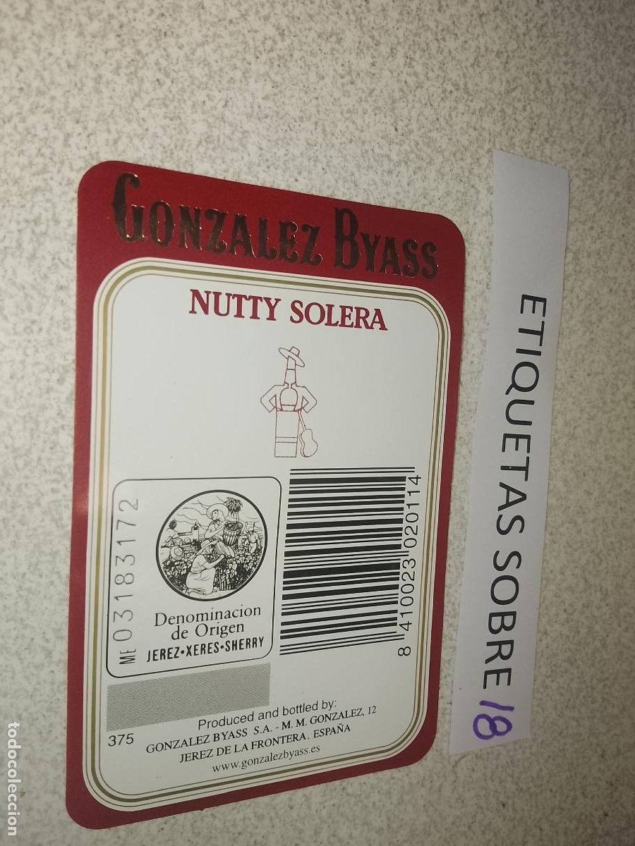 Old Labels: HAGA SU OFERTA - ANTIGUA ETIQUETA DE VINO LICOR co&ntilde;ac manzanilla fino SANLUCAR JEREZ CADIZ EL PUERTO