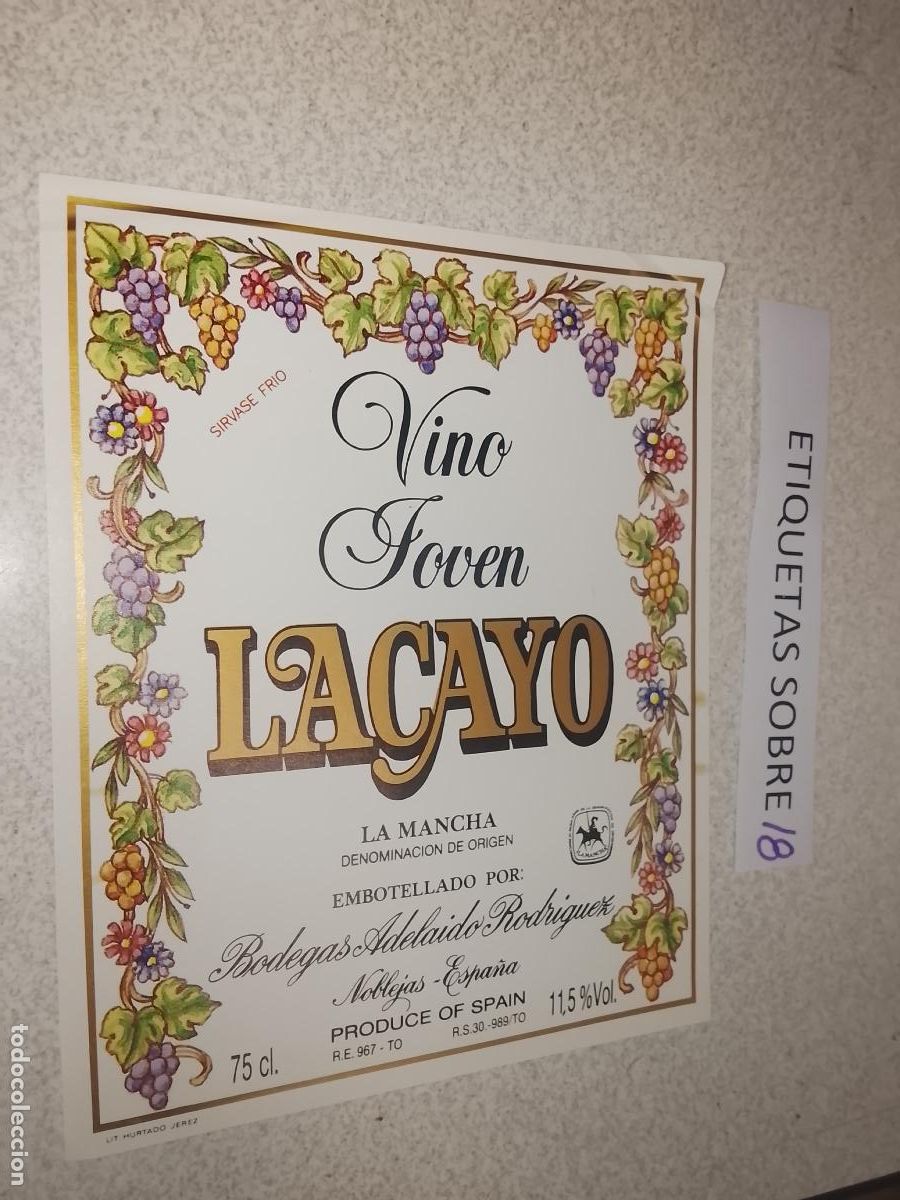 Etiquetas antiguas: HAGA SU OFERTA - ANTIGUA ETIQUETA DE VINO LICOR co&ntilde;ac manzanilla fino SANLUCAR JEREZ CADIZ EL PUERTO