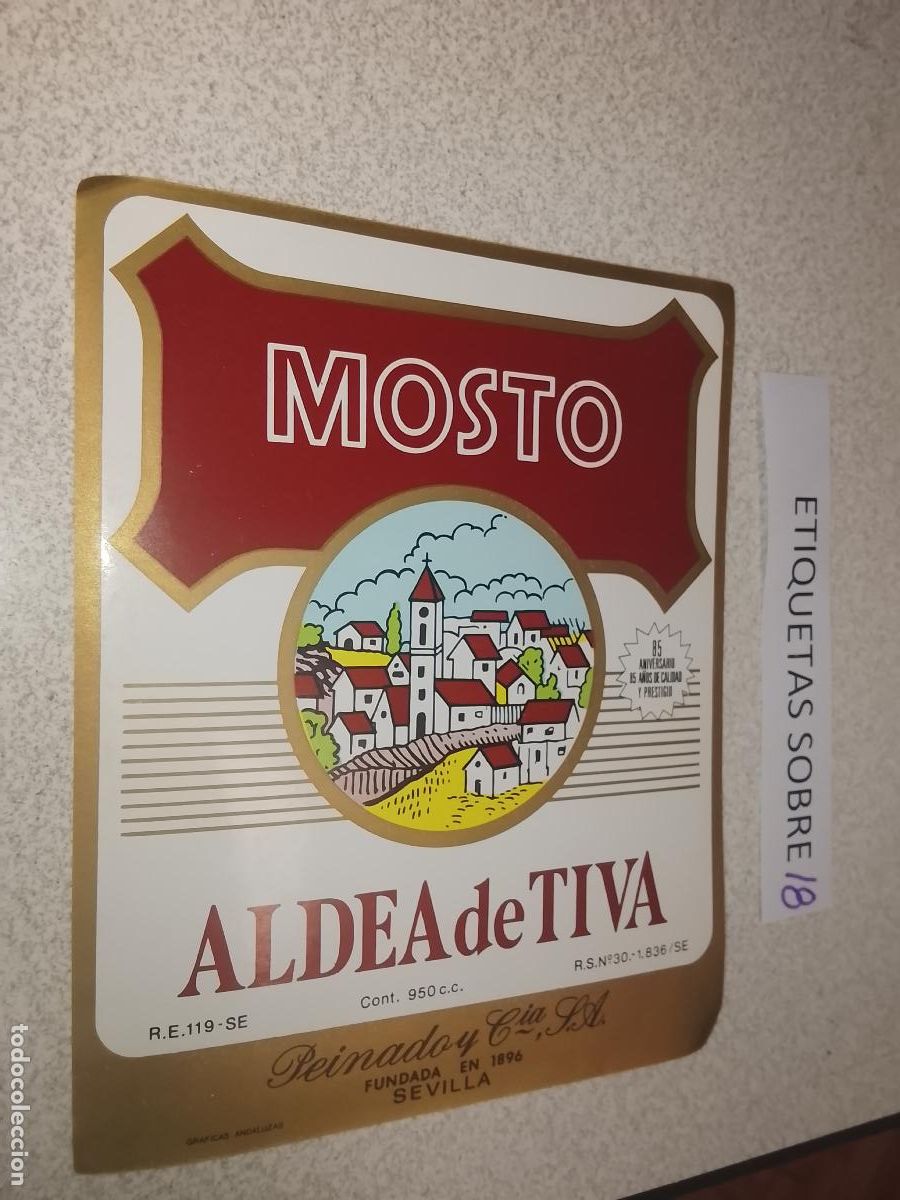 Etiquetas antiguas: HAGA SU OFERTA - ANTIGUA ETIQUETA DE VINO LICOR co&ntilde;ac manzanilla fino SANLUCAR JEREZ CADIZ EL PUERTO