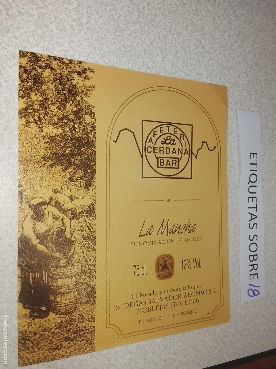 Etiquetas antiguas: HAGA SU OFERTA - ANTIGUA ETIQUETA DE VINO LICOR co&ntilde;ac manzanilla fino SANLUCAR JEREZ CADIZ EL PUERTO