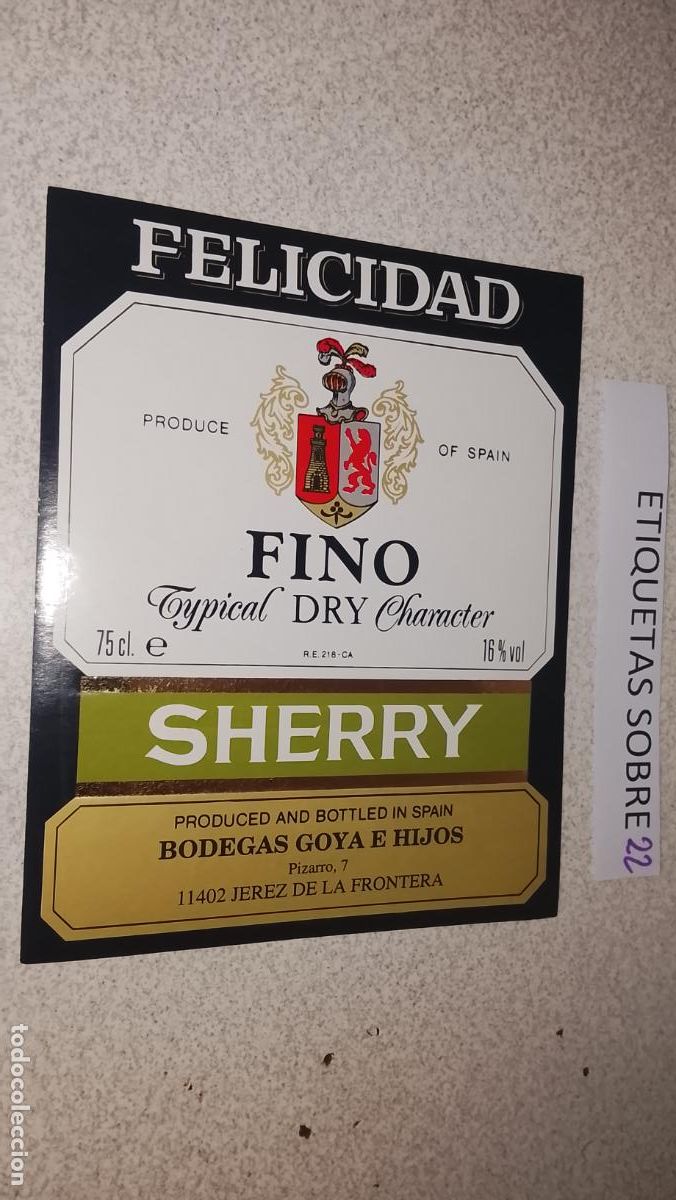 Etiquetas antiguas: HAGA SU OFERTA - ANTIGUA ETIQUETA DE VINO LICOR co&ntilde;ac manzanilla fino SANLUCAR JEREZ CADIZ EL PUERTO
