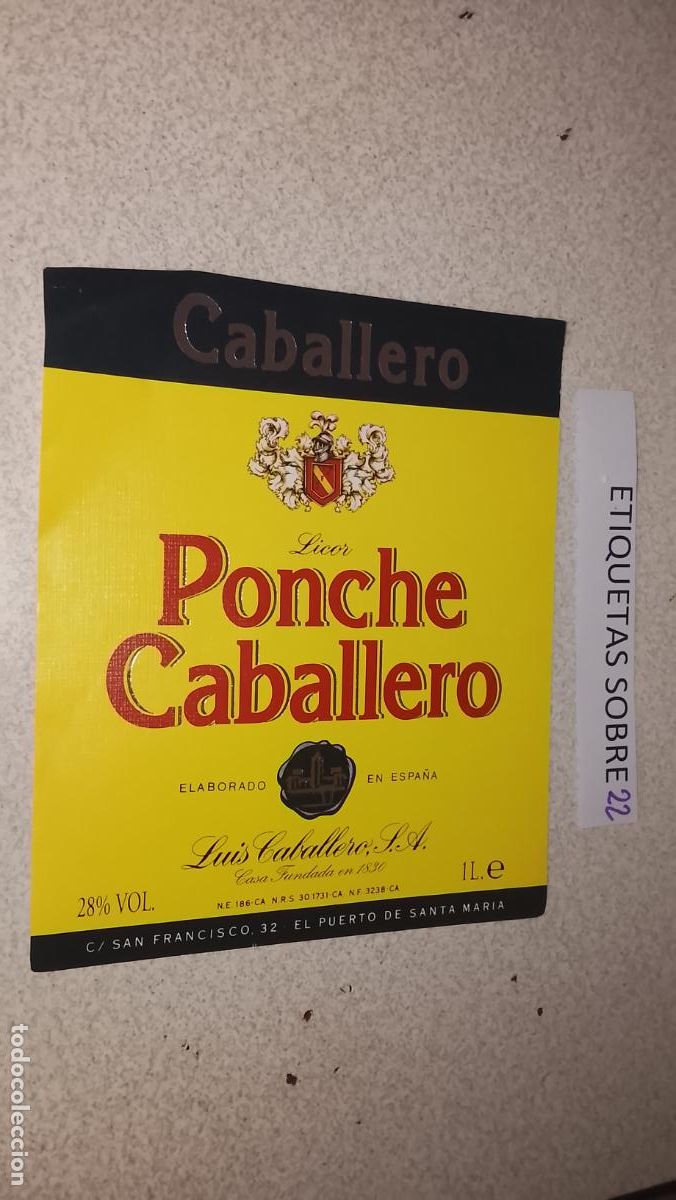 Etiquetas antiguas: HAGA SU OFERTA - ANTIGUA ETIQUETA DE VINO LICOR co&ntilde;ac manzanilla fino SANLUCAR JEREZ CADIZ EL PUERTO