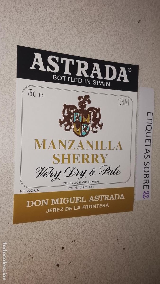 Etiquetas antiguas: HAGA SU OFERTA - ANTIGUA ETIQUETA DE VINO LICOR co&ntilde;ac manzanilla fino SANLUCAR JEREZ CADIZ EL PUERTO